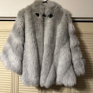 Christian Dior Mink Fur Cape/Shawl with Collar and Leather Neck Closure